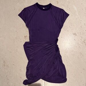 Jacquemus Deep Purple Asymmetrical Dress